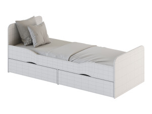 Bed for teenagers Furniture Formula Delta 3D Model