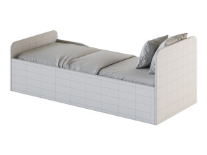 Bed for teenagers Furniture Formula Delta 3D Model