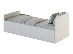 Bed for teenagers Furniture Formula Delta 3D Model