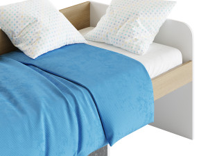 Combined bed TriYa Charlie 3D 模型