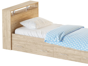 Bed with drawers SVK Camellia Modelo 3D