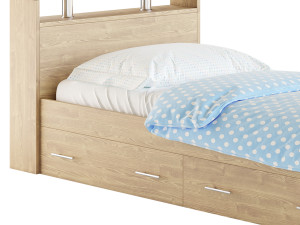 Bed with drawers SVK Camellia Modelo 3D