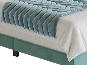 Boyd Sleep Valencia Velvet Upholstered Platform Bed 3D Model