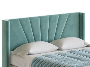 Boyd Sleep Valencia Velvet Upholstered Platform Bed 3D Modell