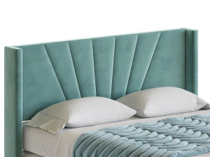Boyd Sleep Valencia Velvet Upholstered Platform Bed 3D Model
