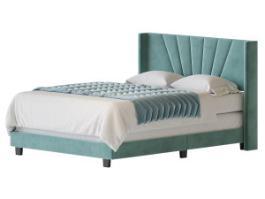 Boyd Sleep Valencia Velvet Upholstered Platform Bed 3D Modell