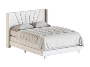 Boyd Sleep Valencia Velvet Upholstered Platform Bed 3D Modell