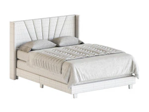 Boyd Sleep Valencia Velvet Upholstered Platform Bed 3D Model