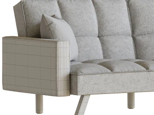 Legend Vansen Sofa Bed in Gray 3D Model