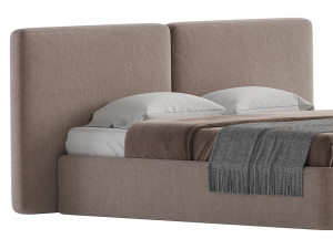 Tadao bed with compartment 3D Model
