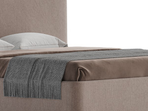 Tadao bed with compartment 3D Model