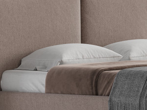 Tadao bed with compartment 3D Model