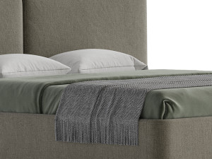 Tadao bed with compartment 3D Model