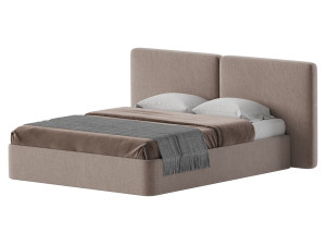 Tadao bed with compartment 3D Model