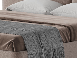 Tadao bed with compartment 3D Model