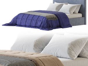Colin bed with compartment 3D Model
