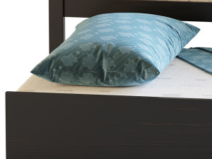 Twin Size Platform Bed Wood Bed Frame with Trundle Model 3D