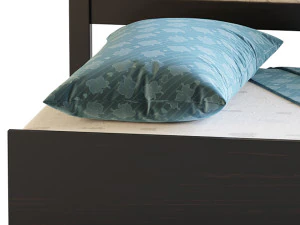 Twin Size Platform Bed Wood Bed Frame with Trundle 3D Model