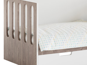 Bed low Funky House Tale Model 3D