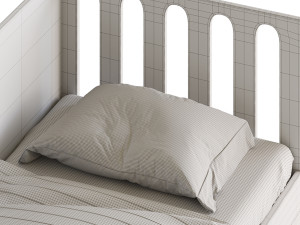 Bed low Funky House Tale Model 3D