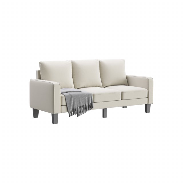 3-Seats Upholstered sofa 3D 模型 .c4d .max .obj .3ds .fbx .stl .blend