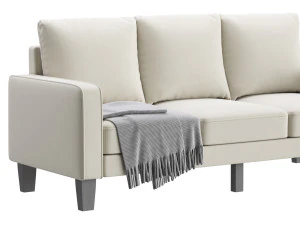 3-Seats Upholstered sofa 3D Model
