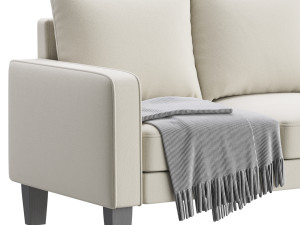 3-Seats Upholstered sofa 3D 模型