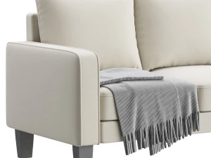 3-Seats Upholstered sofa 3D Model