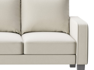 3-Seats Upholstered sofa 3D 模型