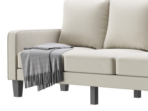 3-Seats Upholstered sofa 3D 模型