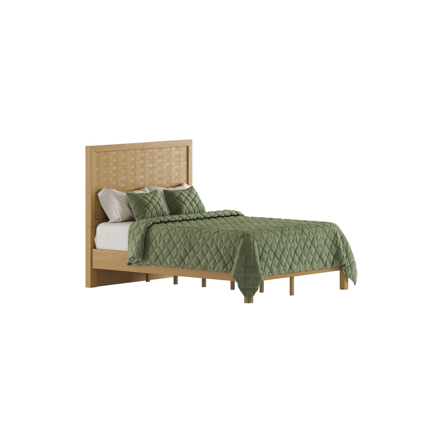 Better Homes Gardens Bristol Queen Woven Bed 3D Model .c4d .max .obj .3ds .fbx .stl .blend 
