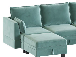 Sectional Sofa Convertible Sofa Bed 3D Model