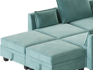 Sectional Sofa Convertible Sofa Bed 2 3D Model