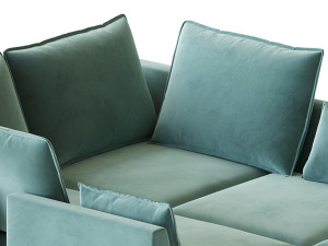 Sectional Sofa Convertible Sofa Bed 2 3D Model