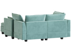 Sectional Sofa Convertible Sofa Bed 2 3D Model