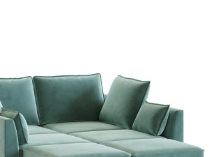 Sectional Sofa Convertible Sofa Bed 2 3D Model