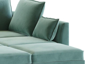Sectional Sofa Convertible Sofa Bed 2 3D Model