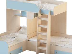 Bed RV Furniture Trio Modèle 3D