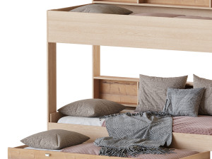 Three-tier bed Golden Kids 10 Modelo 3D
