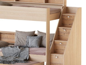 Three-tier bed Golden Kids 10 Modelo 3D
