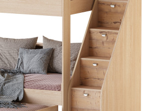 Three-tier bed Golden Kids 10 Modelo 3D