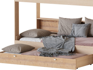 Three-tier bed Golden Kids 10 Modelo 3D