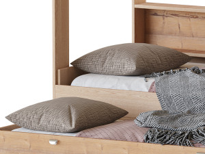 Three-tier bed Golden Kids 10 Modelo 3D