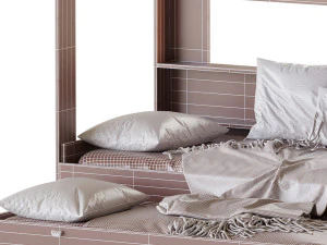 Three-tier bed Golden Kids 10 3D Model