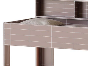 Three-tier bed Golden Kids 10 3D Model