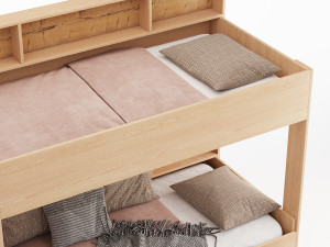 Three-tier bed Golden Kids 10 Modelo 3D