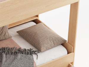 Three-tier bed Golden Kids 10 Modelo 3D