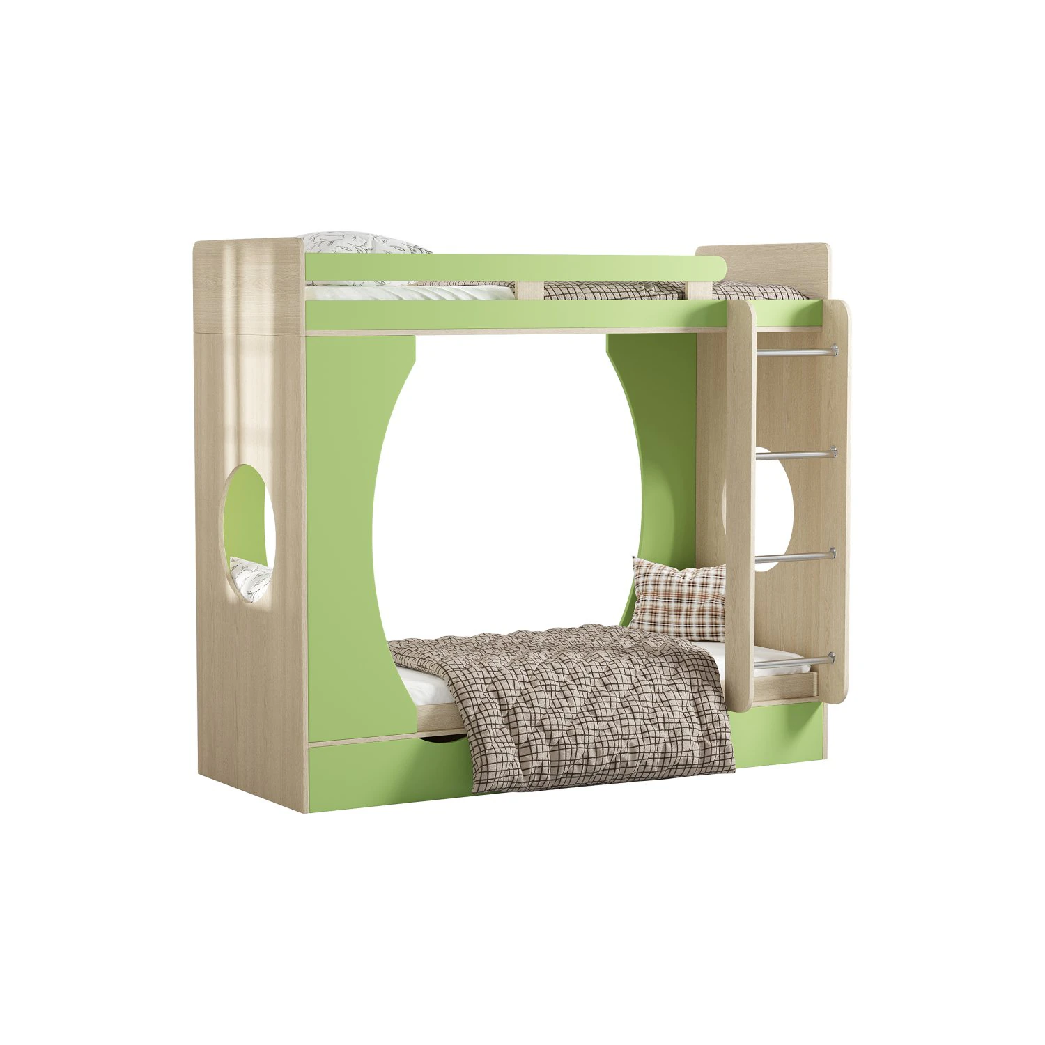 Bunk bed Funky Kids 2 3D Model .c4d .max .obj .3ds .fbx .stl .blend 
