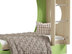 Bunk bed Funky Kids 2 3D Model