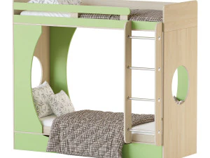 Bunk bed Funky Kids 2 3D Model